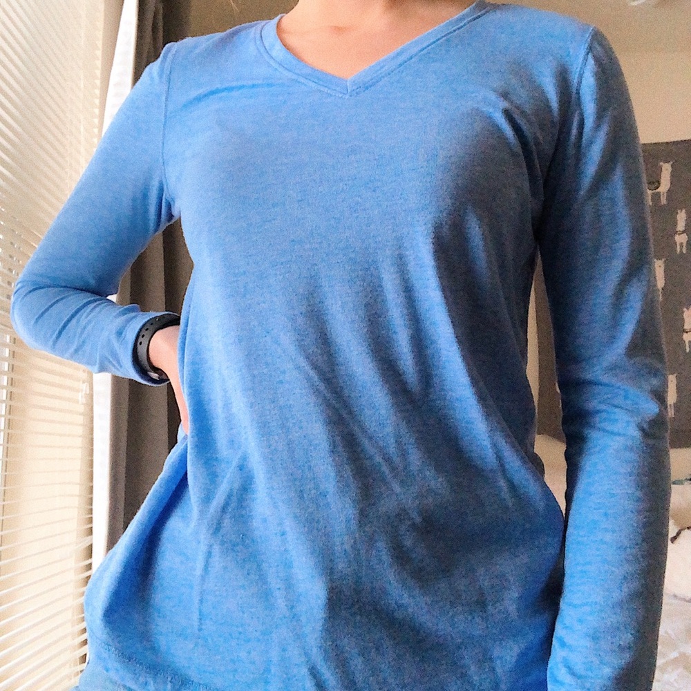 Dri fit v neck long sleeve